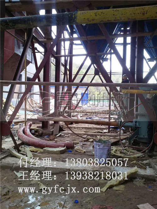 乐鱼国际中文站为某电厂气力输送料封泵安装示意图